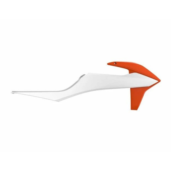 POLISPORT RADIATOR GUARDS (SET) KTM SX / SXF '19-'22 EXC / EXC-F '20-'23 WHITE / ORANGE