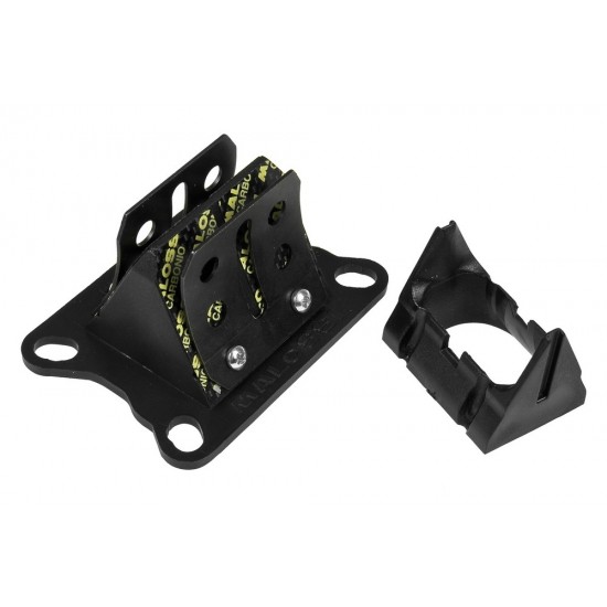 Malossi VL6 Carbon reed valves with housing for Derbi / Minarelli AM6