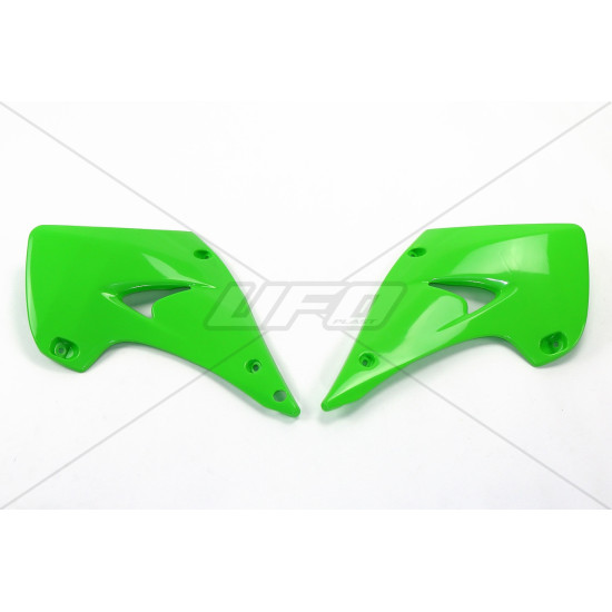 UFO RADIATOR GUARDS KAWASAKI KX 125 / 250 '03-'17 COLOR GREEN