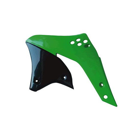 RACETECH (RTECH) RADIATORIAUS DANGTELIAI KAWASAKI KXF 250 (06-08) ŽALIOS SPALVOS OEM (CVKXFVE0026) (KA03767026)