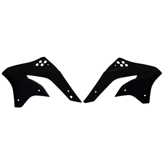 RACETECH (RTECH) RADIATORIŲ DANGIAI KAWASAKI KXF 450 (06-08) BLACK (CVKXFNR0046) (KA03770001)