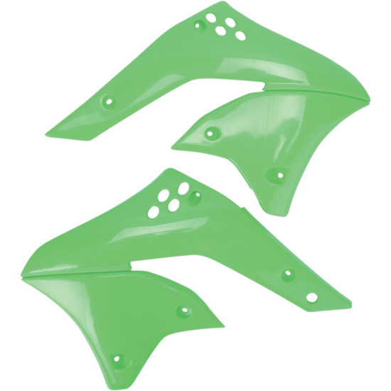 UFO RADIATOR GUARD KAWASAKI KXF 250 '06-'08, GREEN