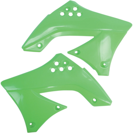 UFO RADIATOR GUARDS KAWASAKI KXF 450 '09 GREEN - SALE