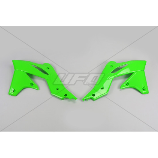 UFO RADIATOR GUARDS KAWASAKI KXF 250 '13-'16 COLOR GREEN