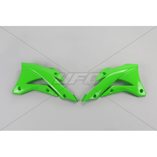 UFO RADIATOR GUARDS KAWASAKI KX 85 '14-'21, KX 100 '14-'21 GREEN