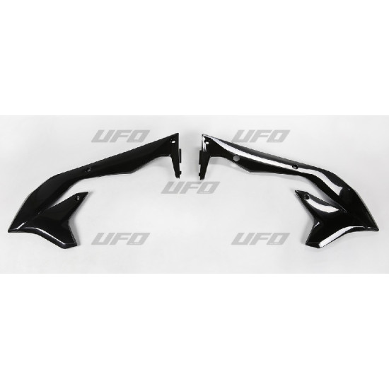 UFO RADIATOR GUARDS KAWASAKI KXF 450 '16-'18, BLACK
