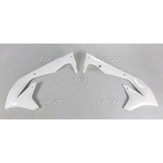 UFO RADIATOR GUARDS KAWASAKI KXF 450 '16-'18, WHITE