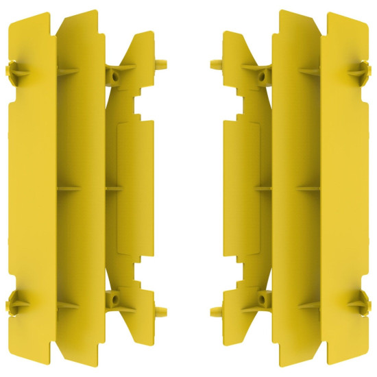 POLISPORT RADIATOR GUARDS (GRILLES - SET) SUZUKI RM 125 '01-'08 RM 250 '96-'06 DRZ 400 '00-'25 YELLOW