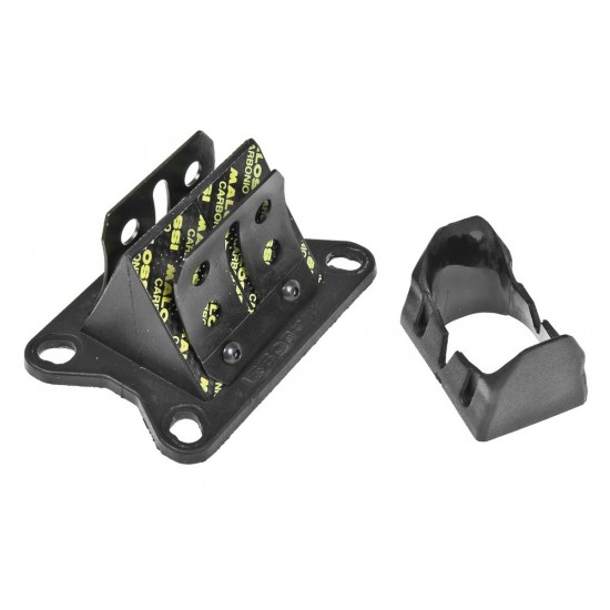 Malossi MHR VL17 Carbon reed valves with housing for Derbi / Minarelli AM6