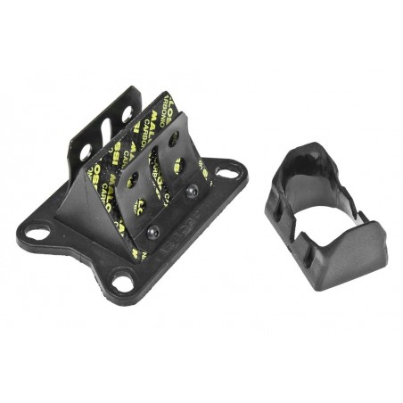 Malossi MHR VL17 Carbon reed valves with housing for Derbi / Minarelli AM6