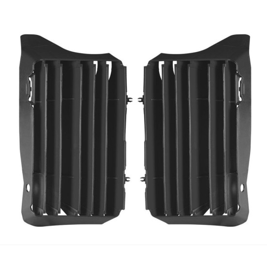 RACETECH (RTECH) RADIATOR INTAKE COVERS HONDA CRF 250 / 250RX '22-'23, CRF 450 / 450RX / 450RWE '21-'23 BLACK
