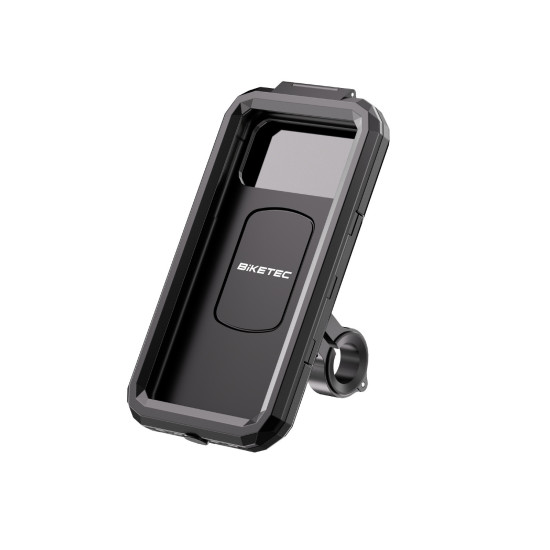 „BIKETEC PRO“ VANDENIUI ATSPARUS DĖKLAS SU TELEFONO LAIKIKLIU, TVIRTINAMU PRIE VAIRO ARBA VEIDRODŽIO
