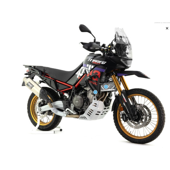 CROSSPRO GMOLE ALUMINIOWE OSŁONY SILNIKA I CHŁODNIC APRILIA TUAREG 660 '23-'25 KOLOR CZARNY MAT (PASUJE DO ORYGINALNEJ P