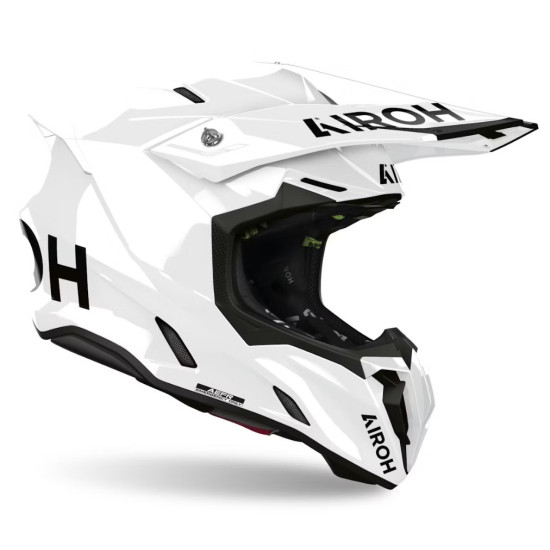 AIROH ŠALMAS CROSS / ENDURO / ATV / QUAD TWIST 3 SPALVŲ BALTA BLIZGUS DYDIS S