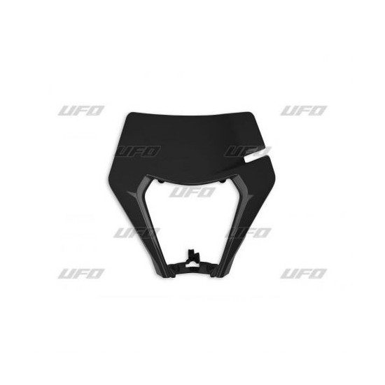 UFO FRONT LAMP COVER KTM EXC / EXC-F TPI '20-23 BLACK (OEM STYLE)