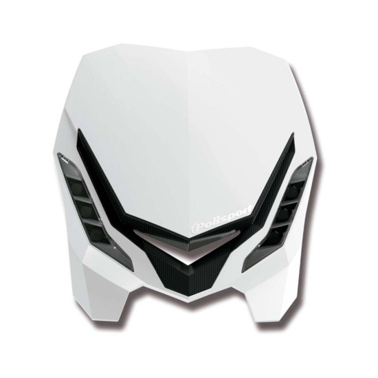 POLISPORT FRONT LAMP MODEL E-BLAZE LED (LED BULB) COLOUR WHITE / BLACK