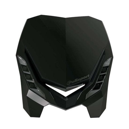 POLISPORT PRIEKINIS ŽIBINTAS, MODELIS E-BLAZE LED (LED LEMPUTĖ), JUODAS