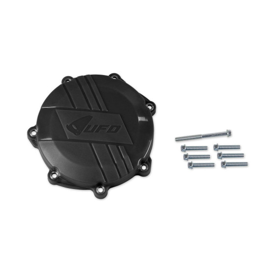 UFO 2025/11 CLUTCH COVER GUARD YAMAHA YZF (YZ 250 F) 250 '14-'21, WRF 250 '15-'21 BLACK