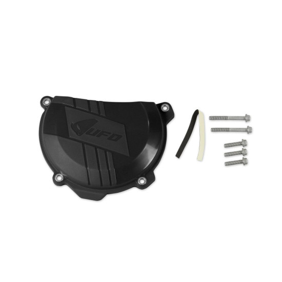 UFO 2025/11 CLUTCH COVER GUARD KTM SXF (SX-F) 250 '13-'15, SXF 350 '11-'15, EXC 250 '13-'15, EXC 350 '12-'15 BLACK