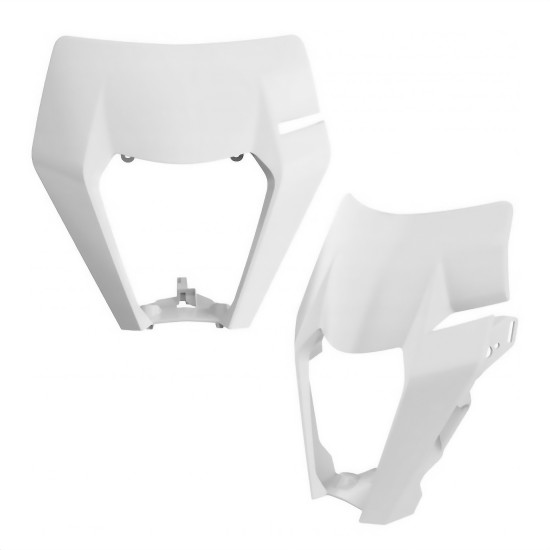 POLISPORT FRONT LAMP GUARD KTM EXC / EXC-F / XC-W / XCF-W 125 / 150 / 200 / 250 / 300 / 350 / 450 / 500 '17-'19 COLOR WH