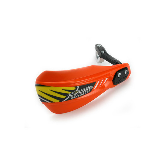 CYCRA PROMOTION RANKŲ APSAUGOS (LAPAI) SU TVIRTINIMU (22MM / 28,6MM) KOMPOZITINIO MODELIO PRIMAL STEALTH RACER ORANŽINĖS