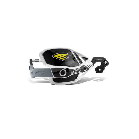 CYCRA HAND GUARDS (HANDBARY - ALUMINUM CORE) WITH MOUNT (28.6MM) MODEL ULTRA PROBEND RACER PACK CRM COLOR WHITE / BLACK
