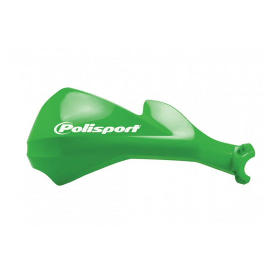 POLISPORT SALE HAND GUARDS (HANDBAR) MODEL SHARP WITH UNIVERSAL MOUNTING KIT 22/28MM COLOUR GREEN