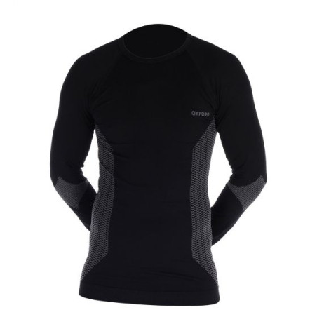 OXFORD thermal long sleeve t-shirt color black size L/XL (new code: LA214101LXL)