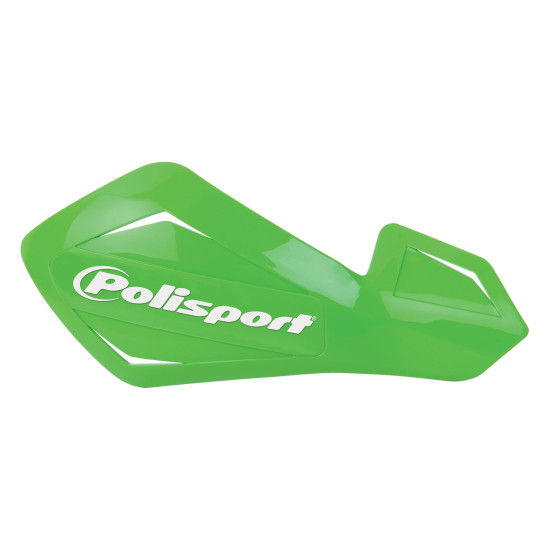 POLISPORT PROMOTION OF HAND GUARDS (LEAVES) FREEFLOW LITE MODEL WITH UNIVERSAL PLASTIC MOUNTING KIT, GREEN COLOUR