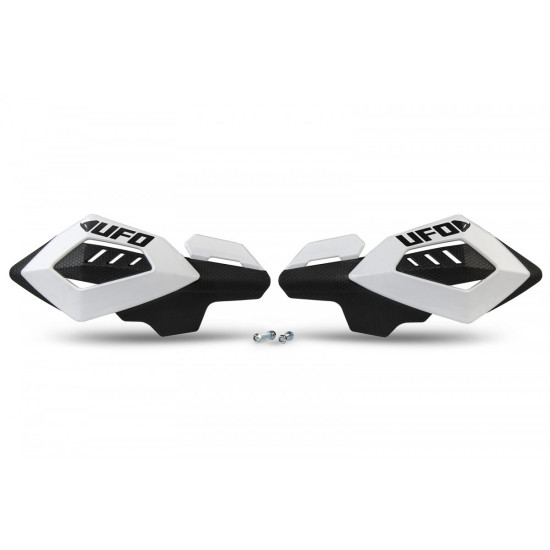 UFO HAND GUARDS (HANDBAR) ARCHES WHITE (WITH 22MM MOUNTS)