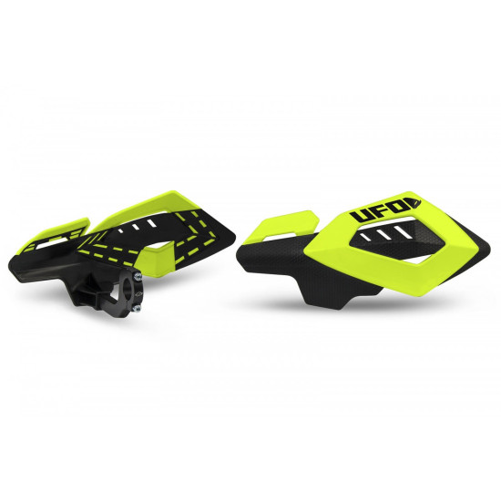 UFO HAND GUARDS (HANDBAR) ARCHES COLOR FLUO YELLOW (WITH 22MM MOUNTS)
