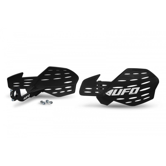 UFO HAND GUARDS (HANDBARY) GUARDIAN 2 BLACK (WITH 22MM MOUNTS)