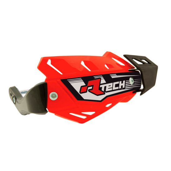RACETECH (RTECH) FLX ATV / QUAD HAND GUARDS RED (WITH 3 TYPES OF HANDLEBAR MOUNTS)