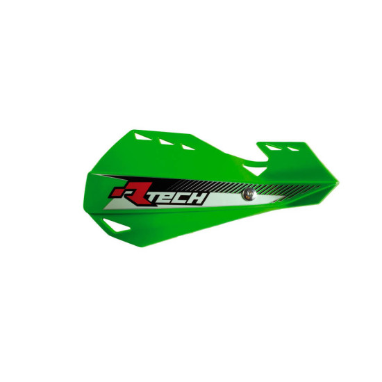 RACETECH (RTECH) DUAL EVO HAND GUARDS, GREEN (WITH HANDLEBAR MOUNTS)