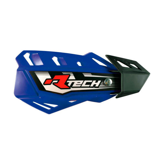 RACETECH (RTECH) FLX CROSS / ENDURO RANKŲ APSAUGOS, MĖLYNOS (SU 2 TIPŲ VAIRO IR RANKENOS LAIKIKLIAIS)