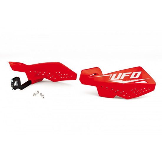 UFO HAND GUARDS (HANDBAR) VIPER 2 RED (WITH 22MM MOUNTS)