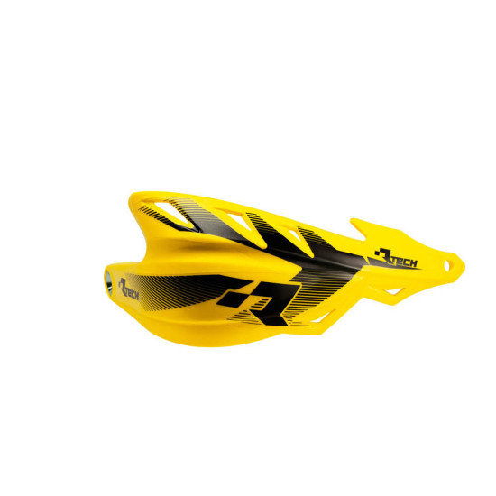 RACETECH (RTECH) RAPTOR RANKŲ APSAUGOS GELTONOS (SU LAIKIKLIAIS 22,2 MM IR 28,6 MM VAIRUI)