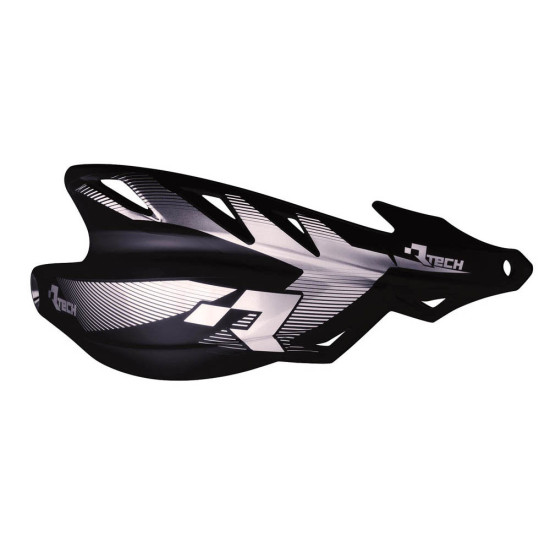 RACETECH (RTECH) RAPTOR HAND GUARDS, BLACK (WITH MOUNTS FOR 22.2MM AND 28.6MM HANDLEBAR)