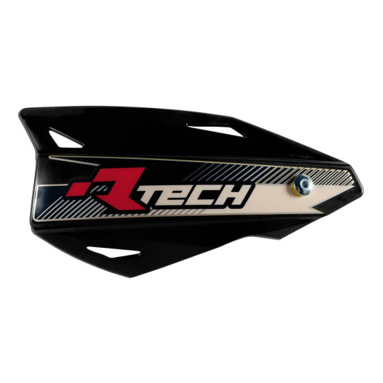RACETECH (RTECH) RANKŲ APSAUGOS (VANTRŲ) VERTIGO CROSS / ENDURO BLACK (SU VAIRO LAIKIKLIAIS)