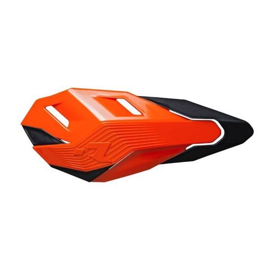 RACETECH (RTECH) PAKEITIMAS PLASTIKAS HP3 RANKŲ APSAUGOMS, ORANŽINĖ JUODA