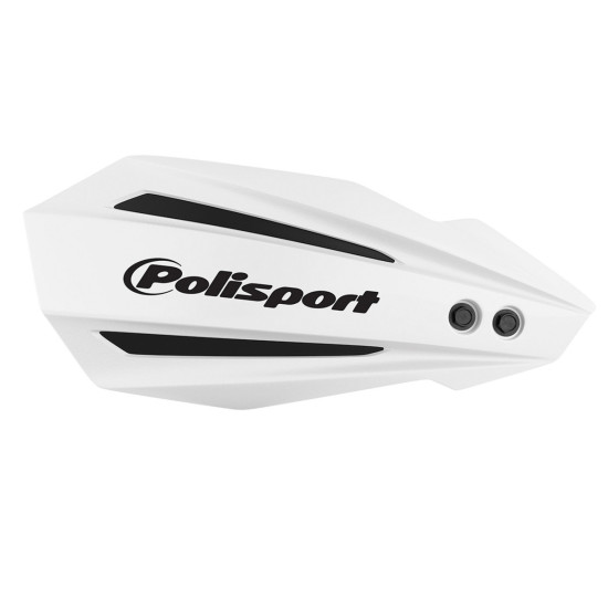 POLISPORT HAND GUARDS (HANDBAR) BULLIT MODEL WITH UNIVERSAL MOUNTING KIT 22 / 28 HONDA CRF 450R '21-'26 COLOR WHITE