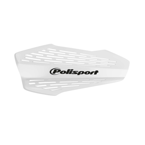 POLISPORT HAND GUARDS (MX FORCE) MODEL WITH UNIVERSAL MOUNTING KIT 22/28 COLOUR WHITE