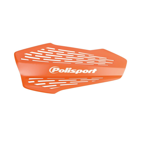 POLISPORT HAND GUARDS (MX FORCE) MODEL WITH UNIVERSAL MOUNTING KIT 22/28 COLOR ORANGE
