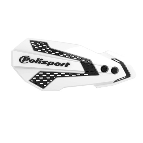 POLISPORT HAND GUARDS (LEAVES) MX FLOW MODEL WITH UNIVERSAL MOUNTING KIT BETA RR 2T / 4T '12-'26 COLOUR WHITE