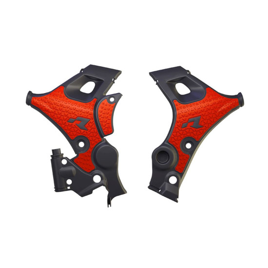 RACETECH (RTECH) REVOLUTION FRAME GUARDS HONDA XL 750 TRANSALP '23-'25 BLACK/RED