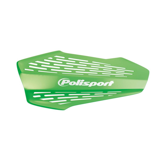 POLISPORT HAND GUARDS (MX FORCE) MODEL WITH UNIVERSAL MOUNTING KIT 22/28 COLOUR GREEN