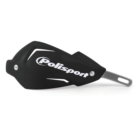 POLISPORT HAND GUARDS (HANDBARY - ALUMINUM CORE) MODEL TOUQUET WITH UNIVERSAL MOUNTING KIT 22/28MM BLACK