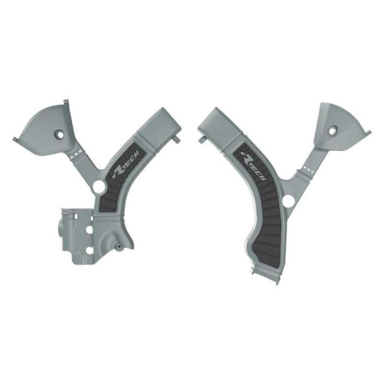 RACETECH (RTECH) 2025/12 RĖMO APSAUGOS (KOMPLEKTAS) DVIEJŲ MEDŽIAGŲ SUPER GRIP TRIUMPH TF 250 X / 450 RC '24-'26 SPALVA 