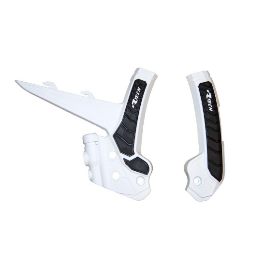 RACETECH (RTECH) 2025/12 FRAME GUARDS (SET) BI-MATERIAL SUPER GRIP GAS GAS MC 125/250 '24, MCF/ECF/EXF 250/350/450/FACTO