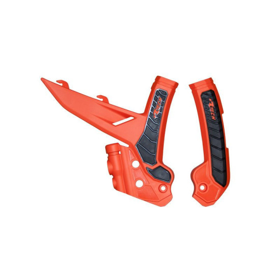 RACETECH (RTECH) 2025/12 RĖMO APSAUGOS (KOMPLEKTAS) DVIEJŲ MEDŽIAGŲ SUPER GRIP KTM EXC/EXCF 150/250/300/450/500 '24, SX 